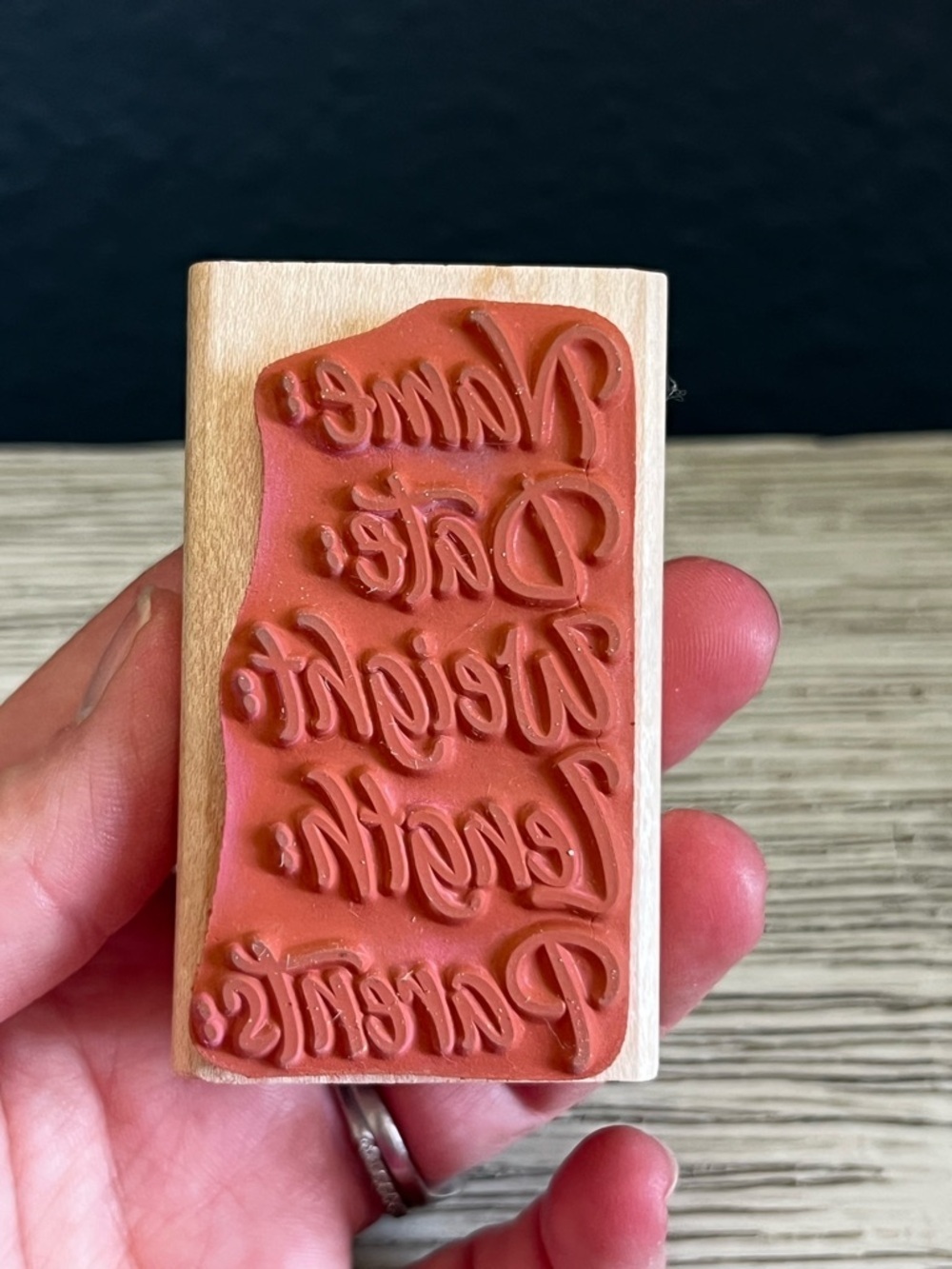 🆕 Wooden Baby Memory Stamp - Picture 2 of 4